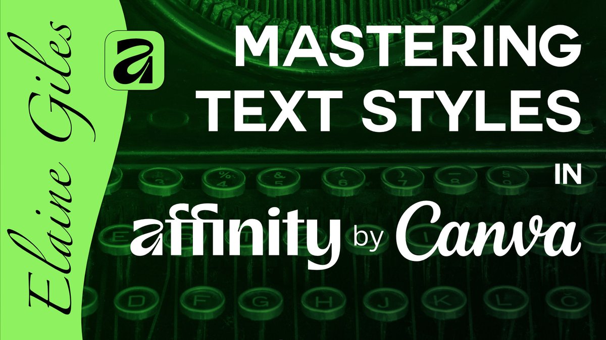 Sneak peek: This Sunday's live stream is going to be 🤯

Master text styles in #AffinityByCanva

Perfect for
• Template creators
• Self-publishers
• Brand designers

youtu.be/piToaMImEdQ

Set your reminder now! ⏰

#MadeInAffinity #Typography #Design