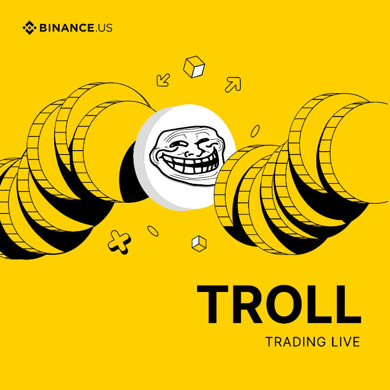 BinanceUS's tweet photo. Trading for $TROLL is now live on @BinanceUS! 

What’s new:
🔸 Trading is available on the TROLL/USDT pair
🔸 Deposit or withdraw TROLL via the @solana network