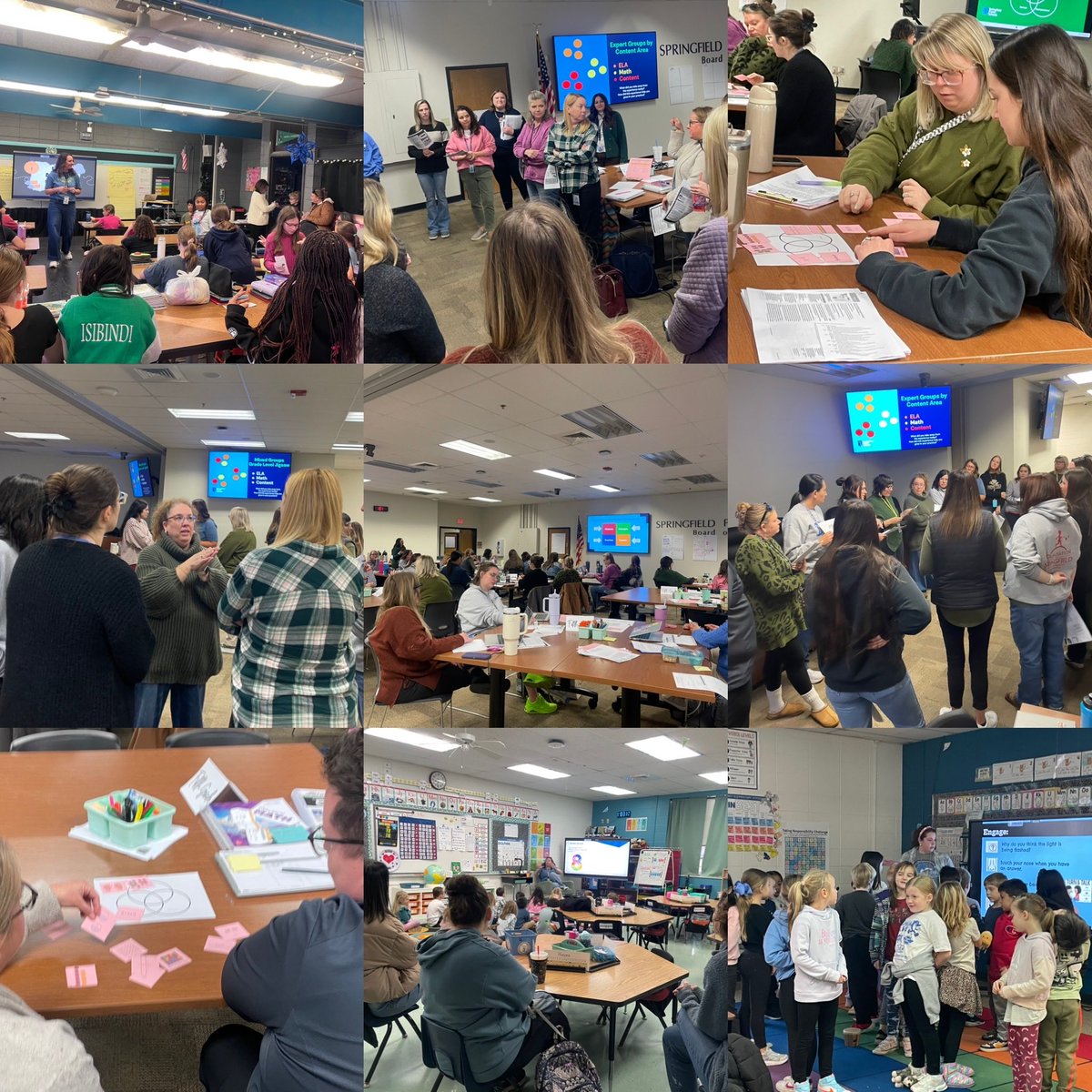 jtalburt's tweet photo. Our CDC reps collaborated around high quality instruction through #ModelClassLIVE! We loved seeing lessons in action with students; each little learner is why we work so hard. ❤️ #SPSCurriculum https://t.co/BdjfjCsBXs