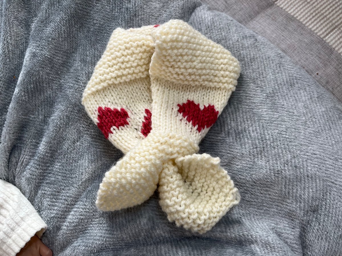 eri_knits's tweet photo. 長女のマフラー🧣❤️ https://t.co/1OwRCyy85m