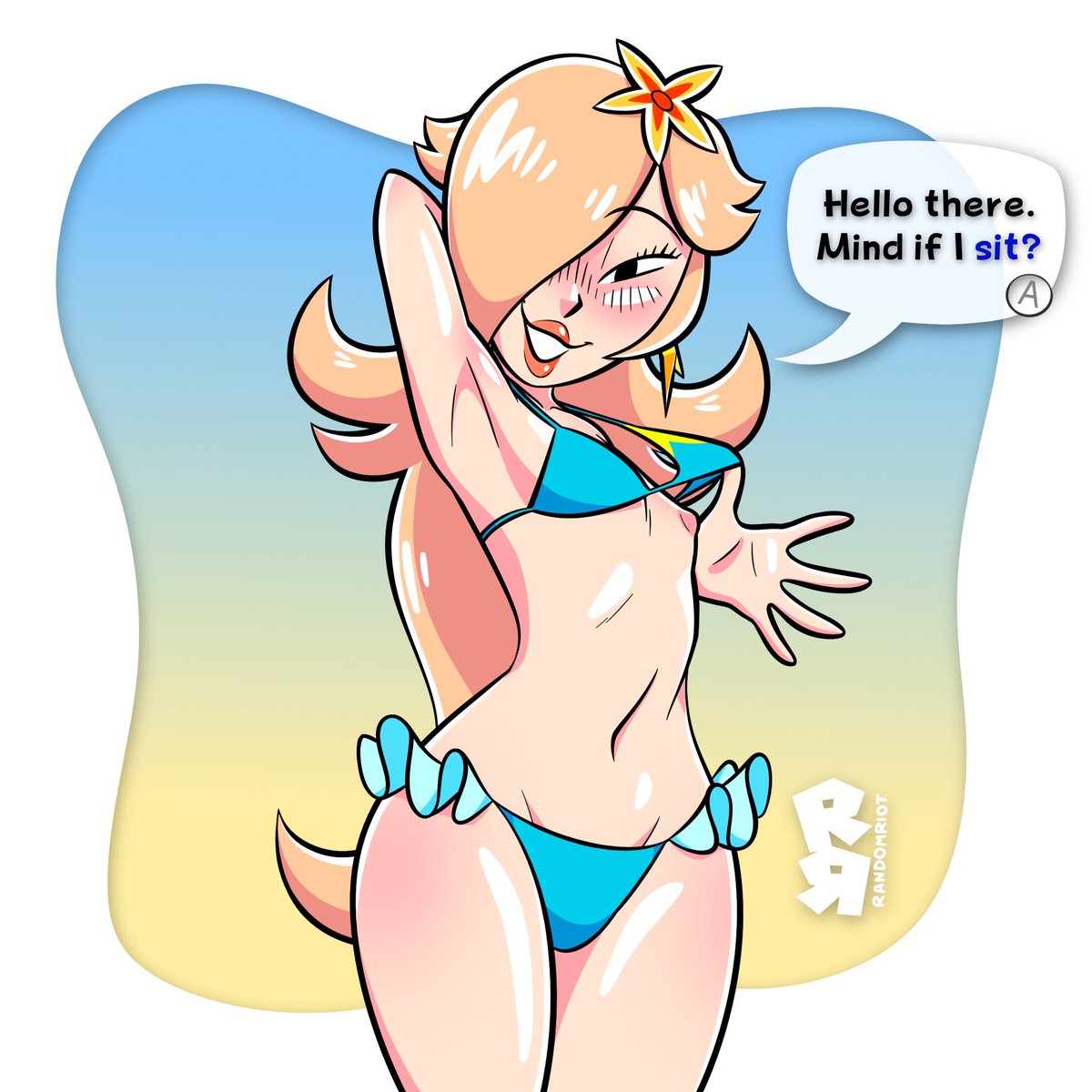 RaunchyRiot's tweet image. Rosalina wants to sit! 💫👙
(1/3)

#Rosalina #SuperMario