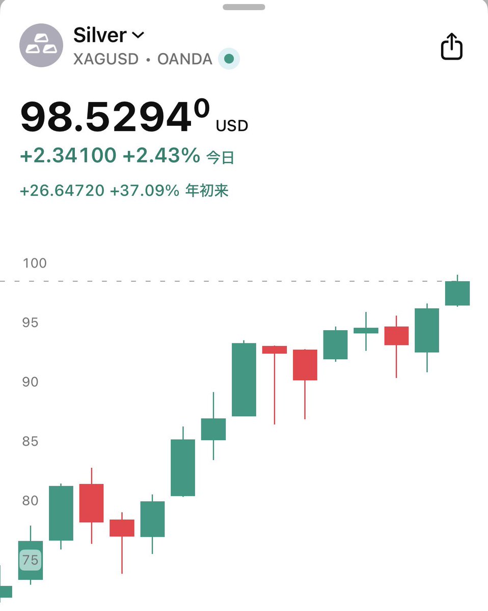 2026年はいまのところ、全財産シルバーが