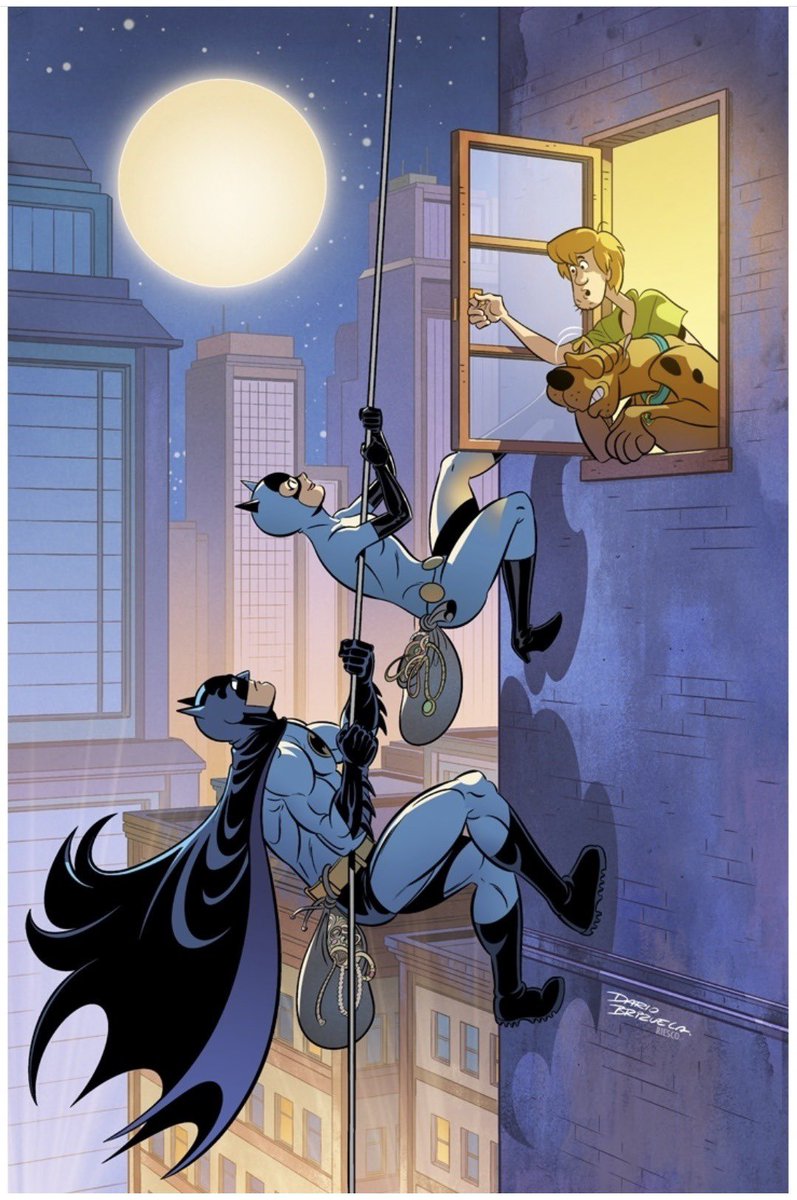 BatmanNotes's tweet image. Batman and Scooby-Doo by Dario Brizuela