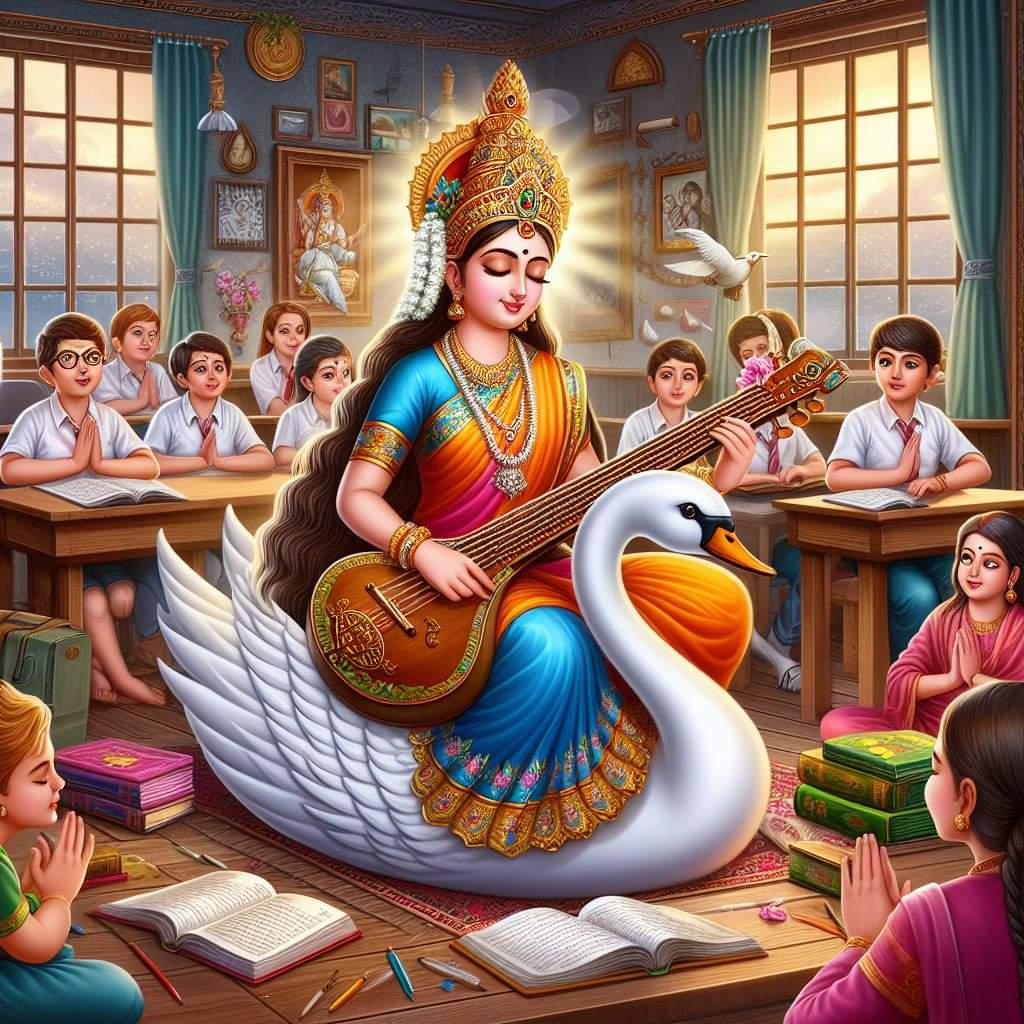 Subhasi16676078's tweet photo. Happy Saraswati Puja to all... https://t.co/P4JGlMwcyZ
