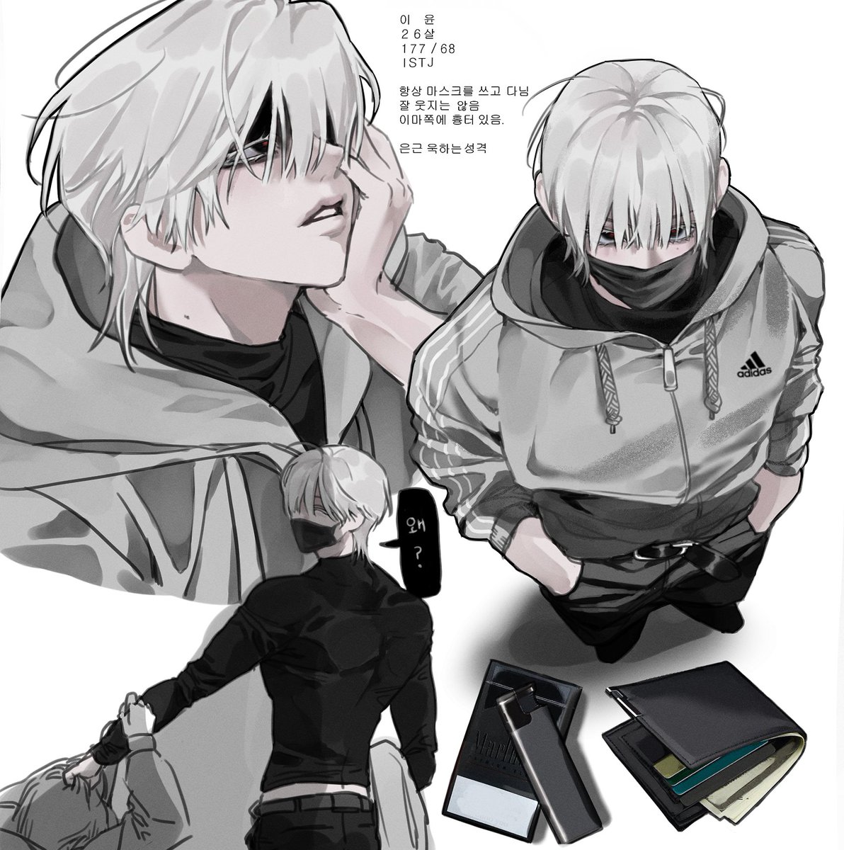 한캔버스에 이렇게 꽉차게 그리는거 언제 안좋아할래..