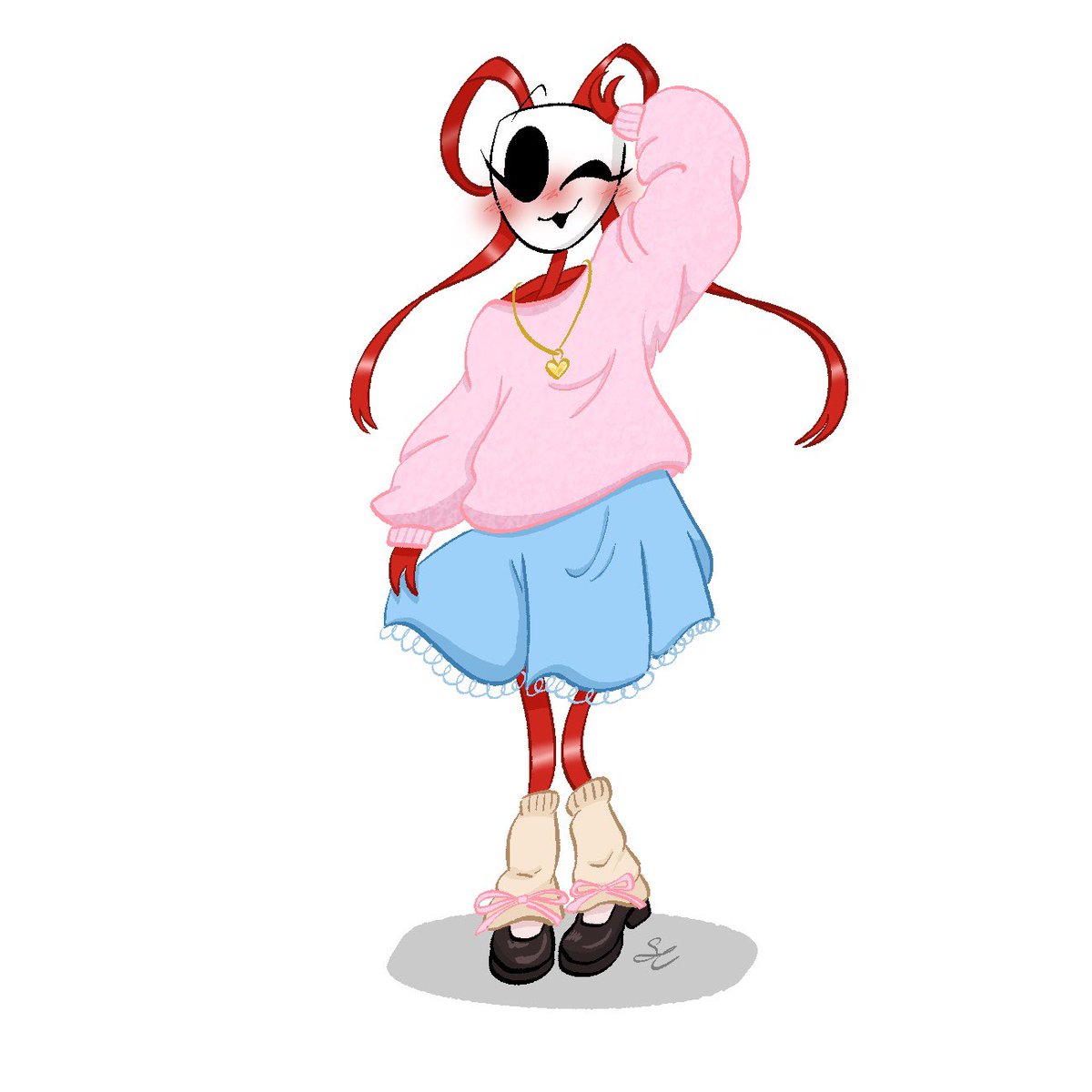 Took inspiration from this post for Gangle’s cute lil outfit! 

#TADC #tadcfanart #gangle