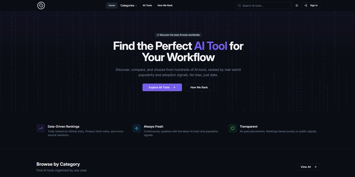 OpenRanked's tweet image. You're using ChatGPT for everything.  Meanwhile, there are 1000+ specialized AI tools that do specific tasks 10x better.  OpenRanked just changed the game completely. 

OpenRanked.com