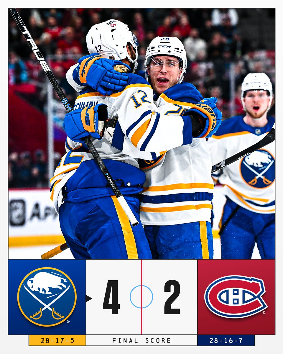 NHL's tweet image. Sabres stay sharp 🦬
