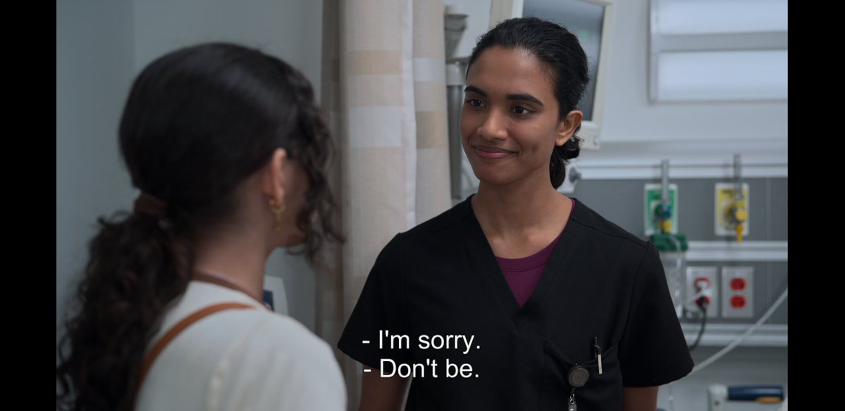 #thepitt teenager...... alone...... in the hospital with her dad........... mom not there.............. INCOMING SAW TRAP FOR SAMIRA MOHAN.................