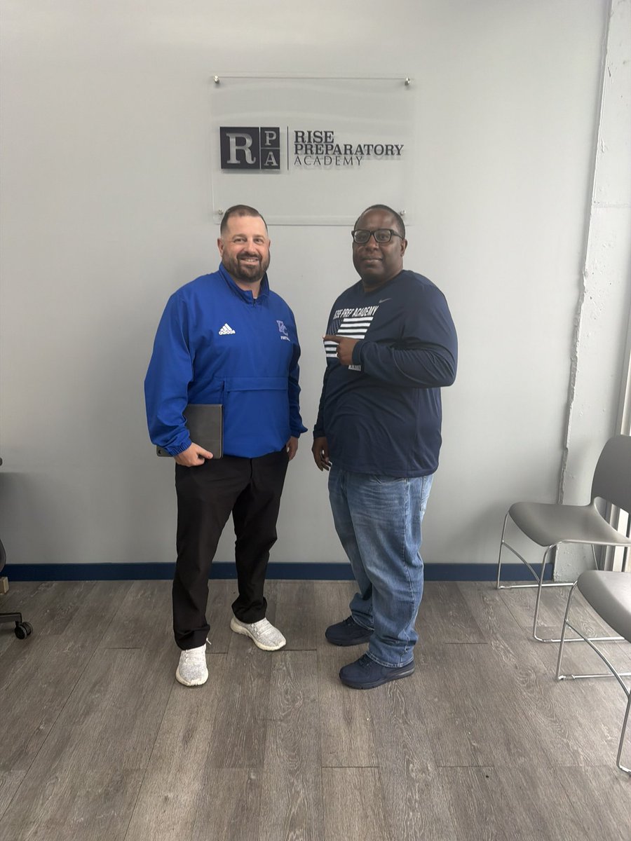 Thank you to Presbyterian College (Div. 1 FCS) Defensive Coordinator Mike Bruno for stopping by Rise Preparatory Academy and offering our following seniors: 

DL - Langston Weatherspoon (West Boca Raton)

DB - Zanii Miller (Coconut Creek)

CB - Tyrelle Owens (Atlantic)