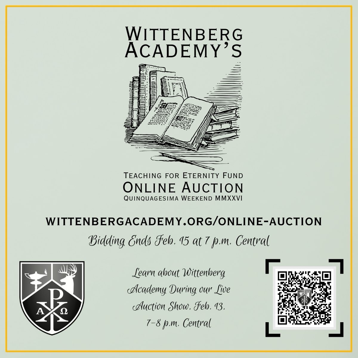 We’re just days away from our auction going live, which means you’ll soon get the chance to see the dozens of exceptional items donated to support our Teaching for Eternity Fund. The auction opens up for viewing and bidding this Sunday, Jan. 25, at the start of National Lutheran