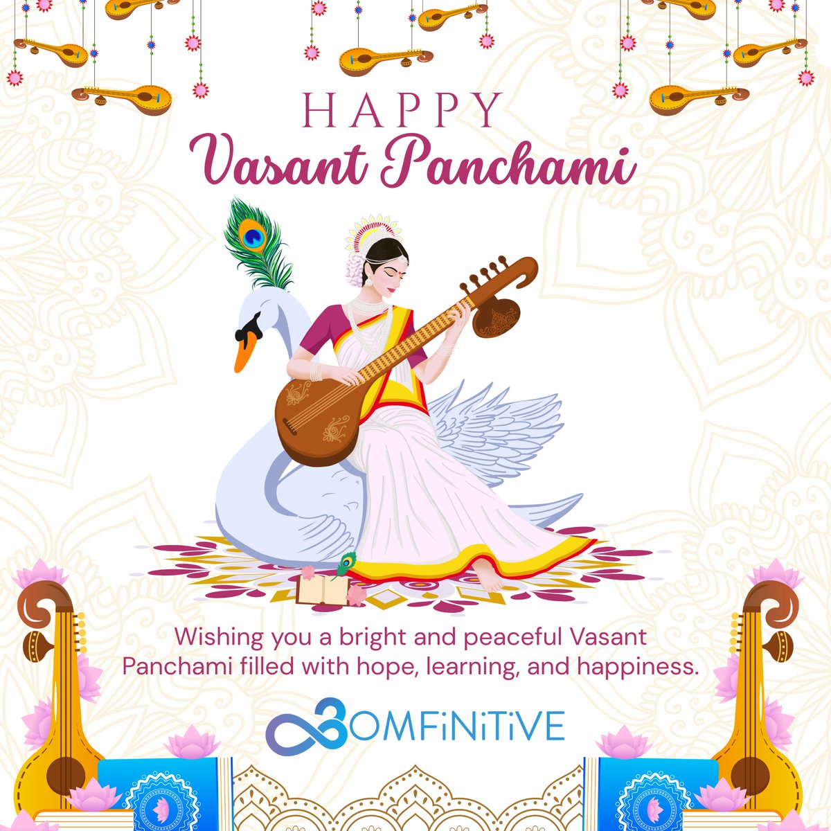 omfinitive's tweet photo. Vasant Panchami is here, symbolizing the awakening of knowledge and new beginnings.

#VasantPanchami #SaraswatiPuja #NewBeginnings #LifelongLearning #GrowthMindset #Wisdom #Success #IndianFestival #Knowledge #ShreeSaiPets #PetShop https://t.co/rvTorOY4HC