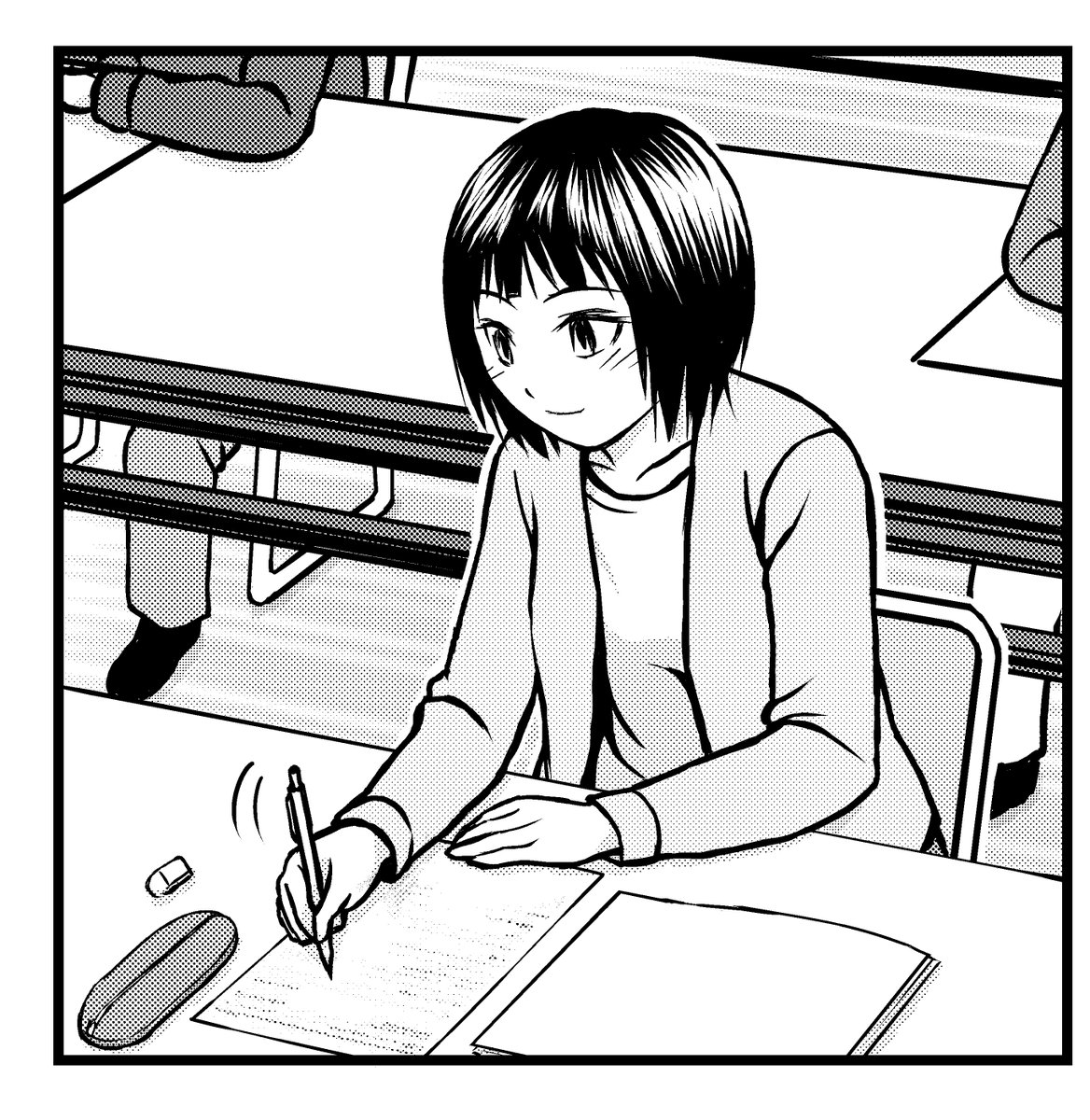 漢字デイズのこのコマ出来ました(1枚目)。             

2枚目は前回です。 