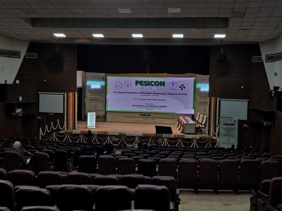 #PESICON2026, the 21st Annual Conference of Pediatric Endoscopic Surgeons of India at AIIMS New Delhi, brought together 300+ global experts and introduced hands-on training, India’s first laparoscopy wet lab 🔬 and the country’s first mobile robotic surgery training platform 🚐