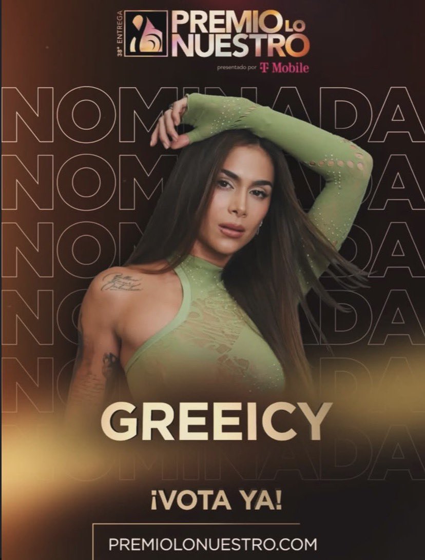 GreeicyAccess's tweet image. Greeicy esta nominada en los #PremiosLoNuestro en la categoría “Mejor Combinación Femenina” junto a Goyo con su canción “En Tu Marea”.

Vota aquí:
🔗: premiolonuestro.com/vota