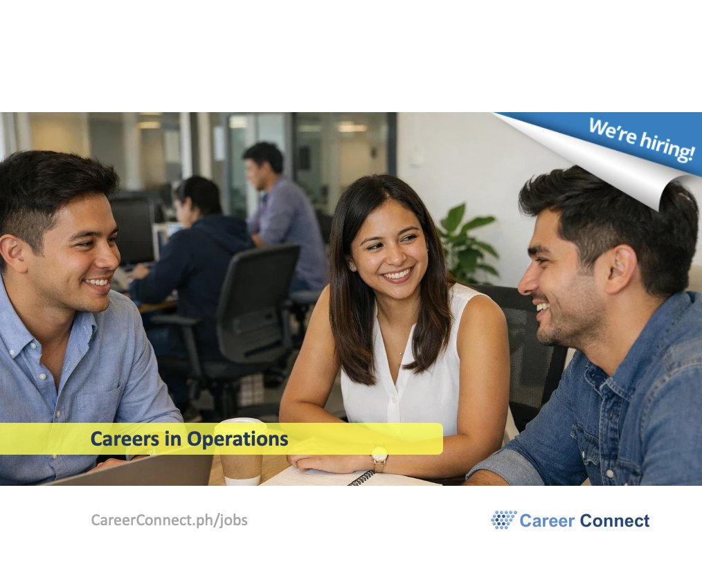 CareerConnectph's tweet photo. Operations roles now open—from planning and purchasing to leadership positions.

https://t.co/HOSSQwaMPX

#jobs #jobopening #hiring #careerconnect #OpportunitiesAwait https://t.co/JfB3k2Ewws