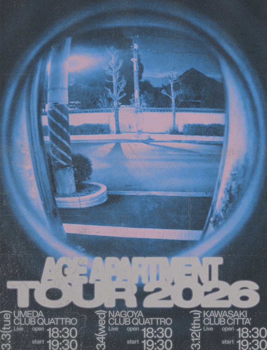 Age Factory 朝日元町 廃盤　自主盤 FC TICKET リセール】 Age Factory presents “AGE APARTMENT TOUR 2026