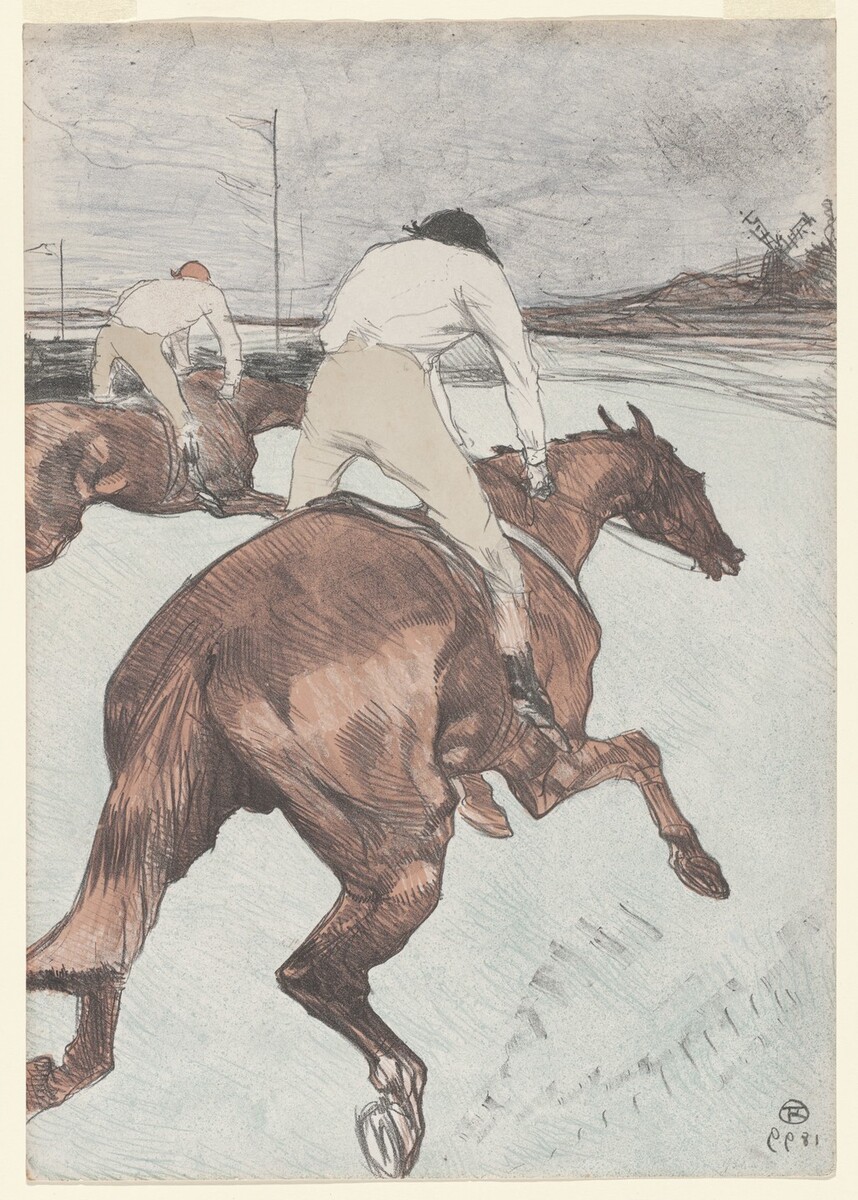 Le Jockey #artbots #lautrec
