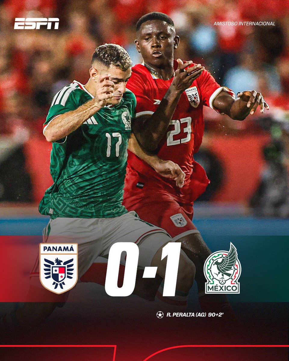 🇵🇦FINAL RECONTRA AMARGO EN CIUDAD DE PANAMÁ😖❌ 

Todo estaba listo para el empate entre canaleros y mexicanos, pero un AUTOGOL de Richard Peralta le dio la victoria a El Tri al 90+2' en el Rommel Fernández😱🇲🇽 

Panamá sigue sin ganarle a México desde 2013
