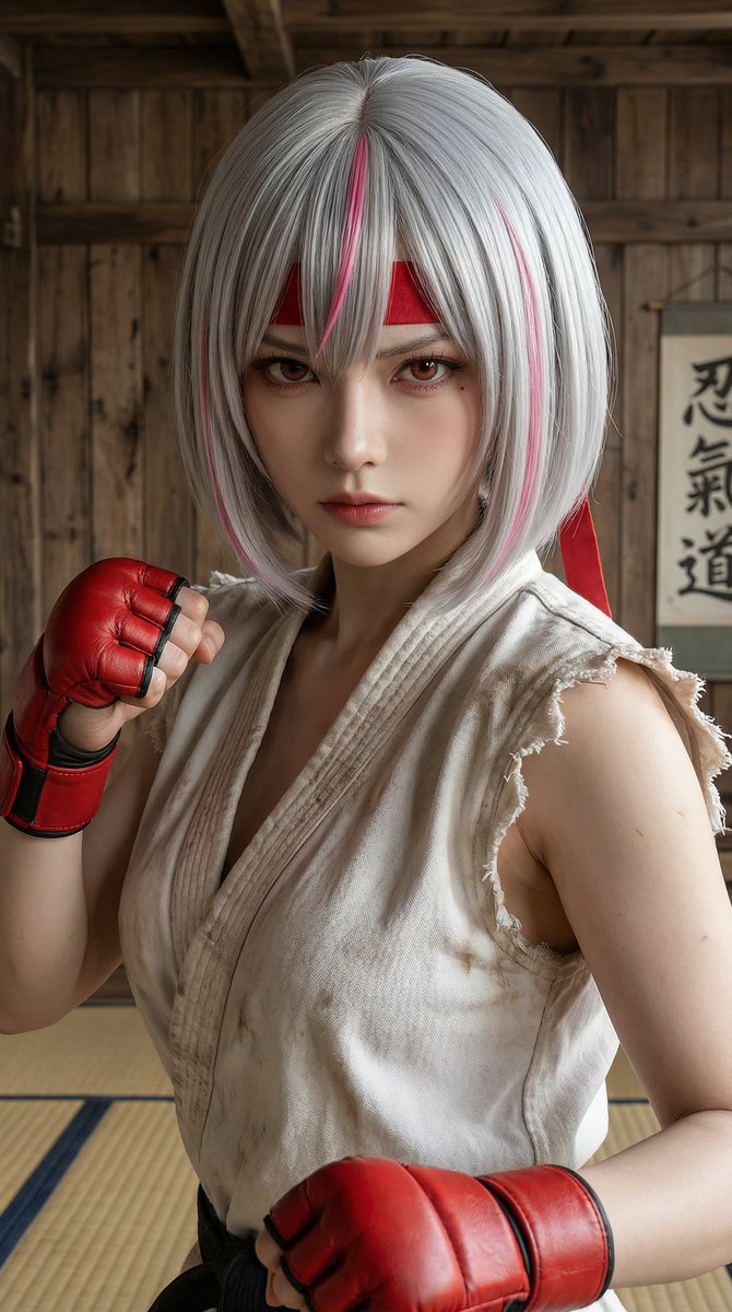 AIコスプレ。「ストリートファイターのリュウ」今度の映画も楽しみだ