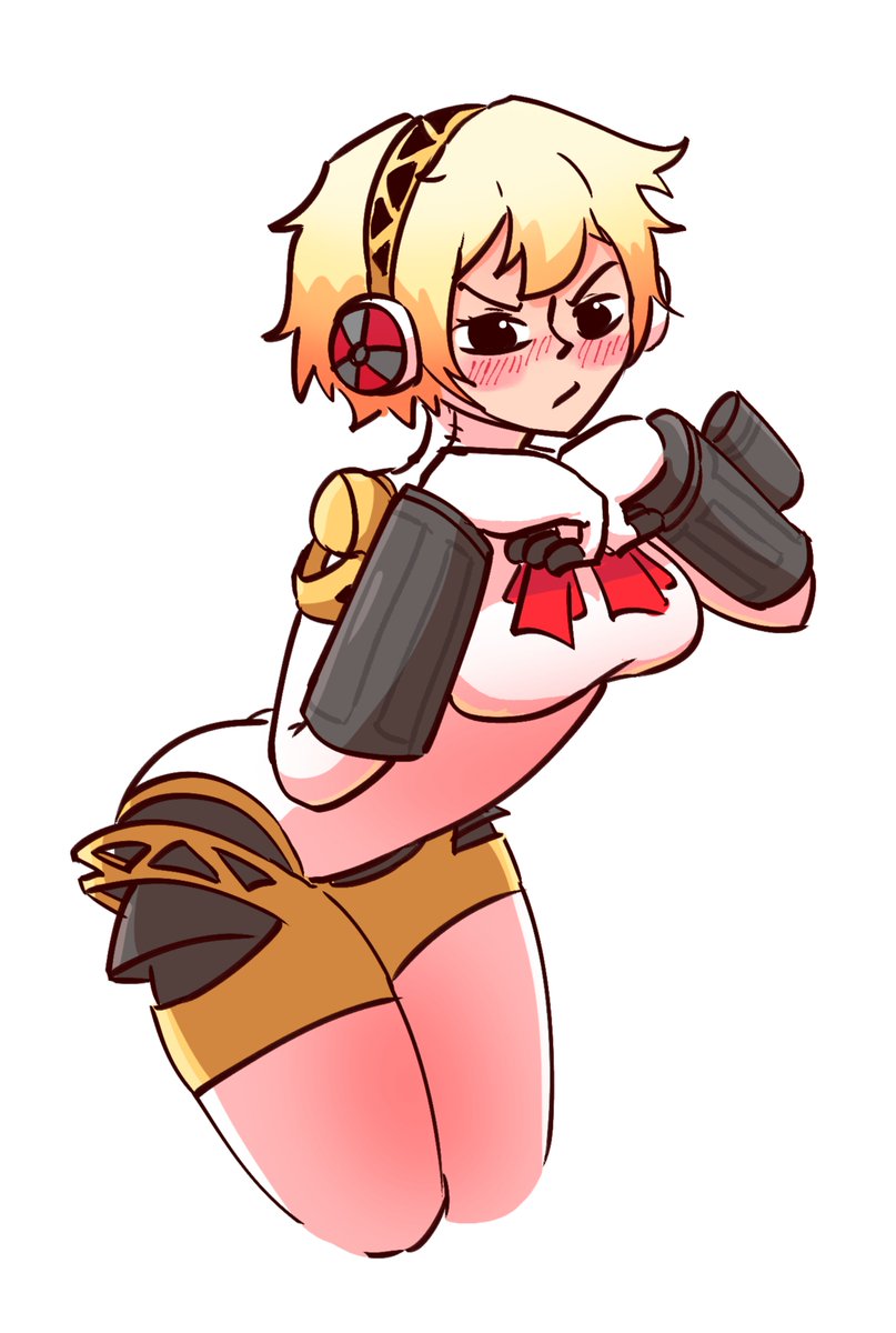REvannMan's tweet image. forgot to post this a long time ago now, but here's the aigis i did for the Christmas collab