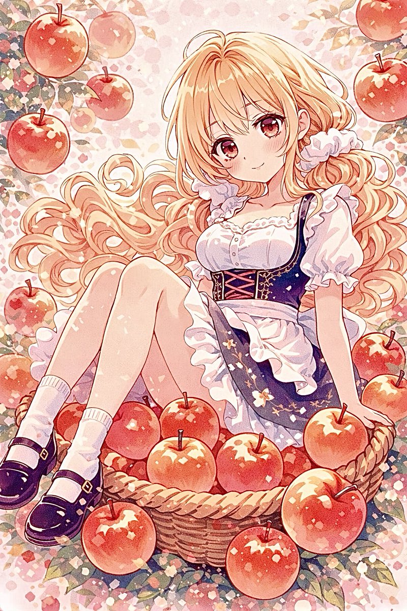 DaysAIで作成したイラストを加工してみました🩵 どっちがいいですか