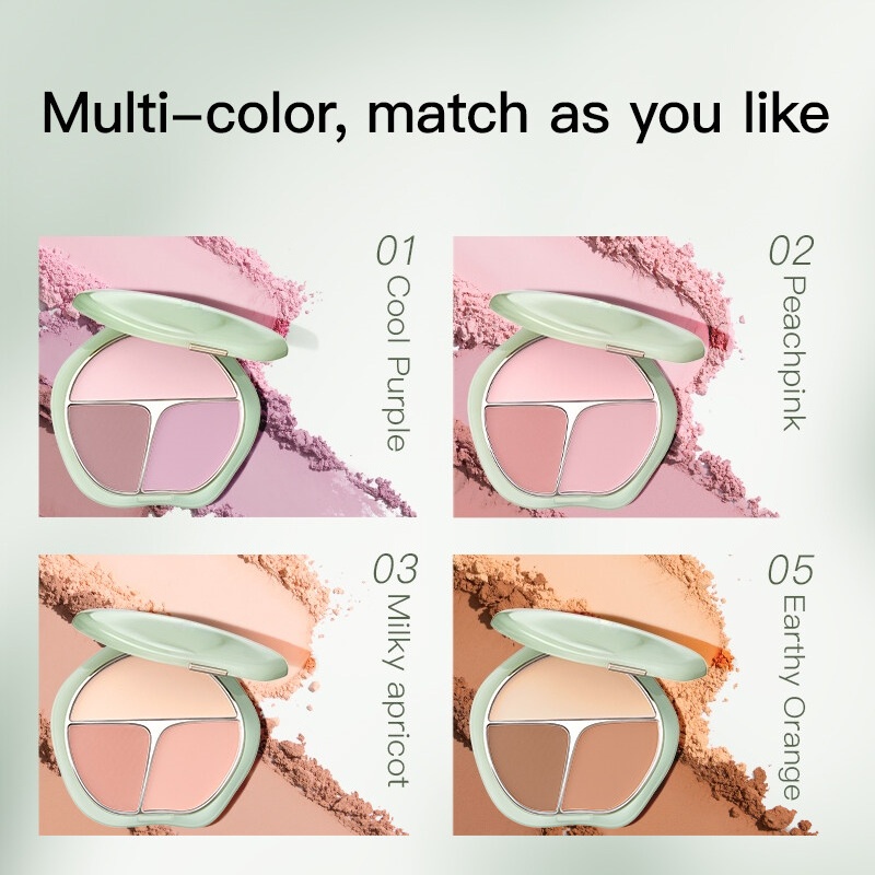 Faceare2025's tweet image. Tri-Color Blush 🎨
Silky dual-powder texture with long-lasting, skin-friendly wear. 3 curated shades enhance cheeks &amp;amp; contours naturally. OEM/ODM ready.
📩 candyxu@facecare.com.cn
#triblusher #oemodm #makeupfactory