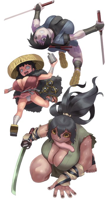 かつて生み出したデカパイ忍者
またエロい展開で描ければと思う 