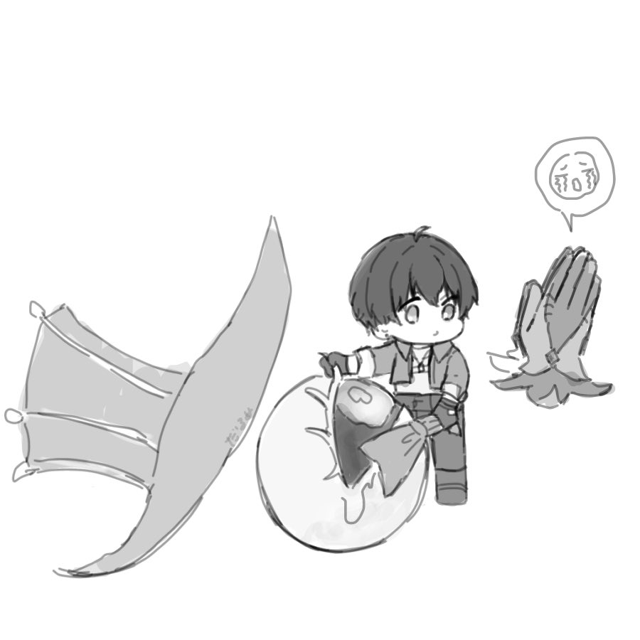 前に描いたやつの再掲だけど、割と可愛くないかこれ