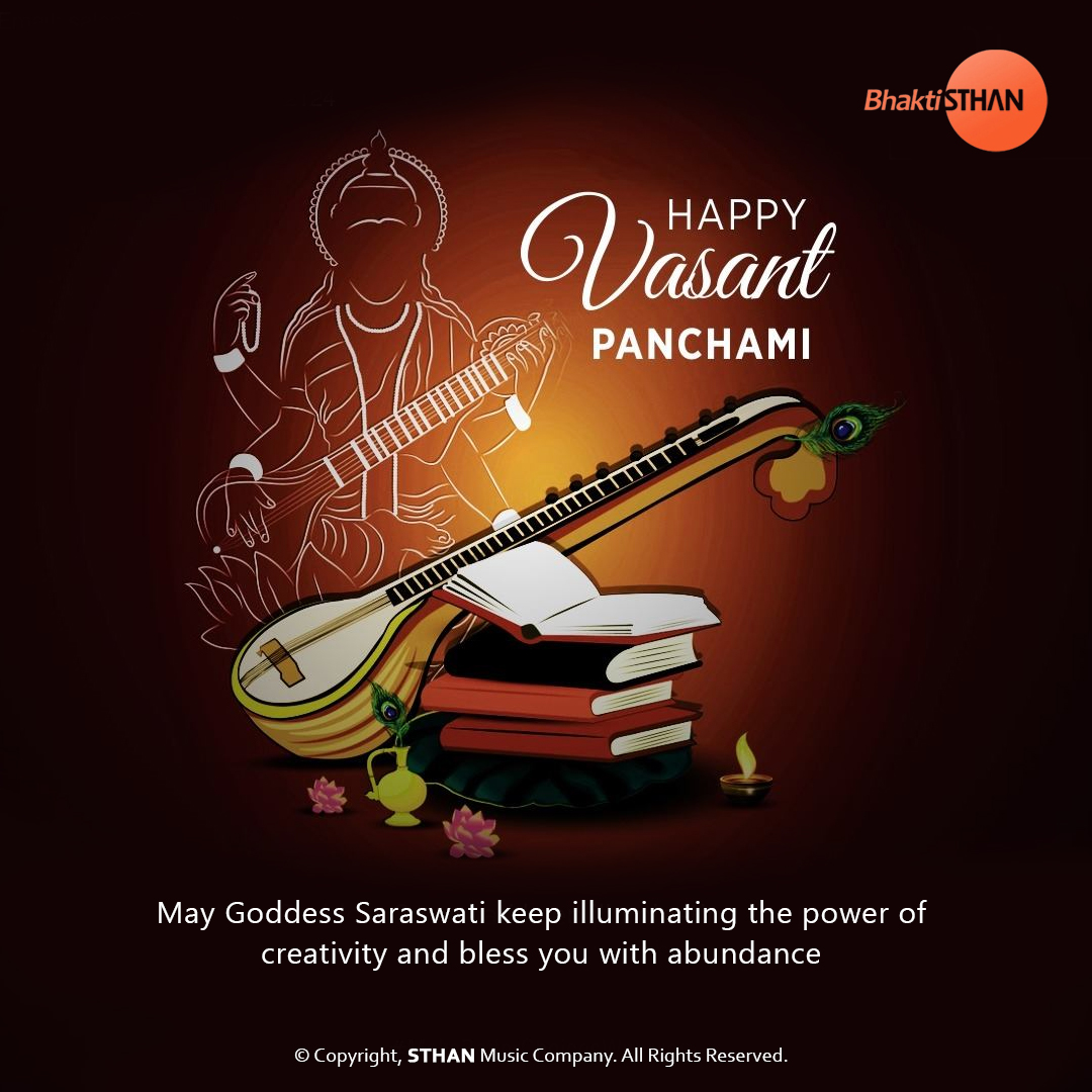 BhaktiSthan's tweet photo. STHAN Music Company wish a very "Happy Vasant Panchami" to all.

#HappyVasantPanchami2026 #HappyVasantPanchami #VasantPanchami #HappyBasantPanchami2026 #HappyBasantPanchami #BasantPanchami #Festival #IndianFestival #sthan #SthanMusicCompany #SthanMusic #Bhaktisthan https://t.co/8gqYrx1q9q