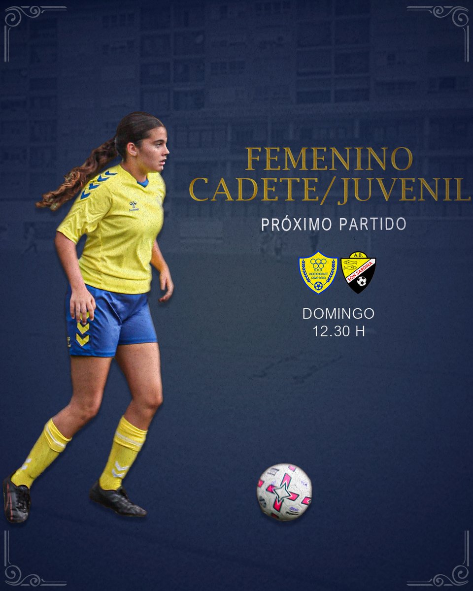 🗓️▶️⚽💛 Este domingo nuestro Femenino "C" se enfrenta a un gran desafío al recibir al Son Sardina At° en casa!

#VamosInde