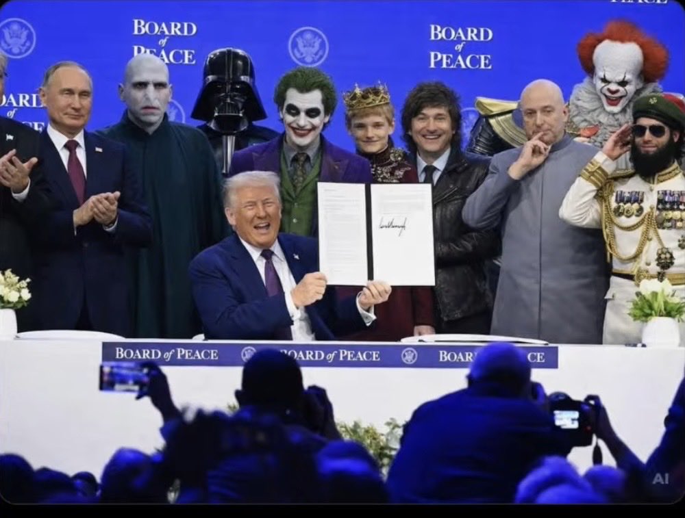 ParLuc2's tweet image. Conseil de paix de Trump