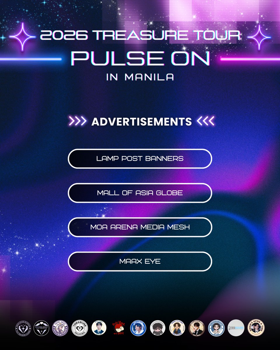 TeamHiyasPH's tweet image. ᥫ᭡.ִֶָ𓂃ـــــ❥ــ٨ـــــــ❥ــ
2026 TREASURE TOUR [PULSE ON] IN MANILA

Filo Teumes, here we go! 💎
Here are the fan projects that will be proposed to iMe and YG for the upcoming concert. 

Call for encore song &amp;amp; banner slogan polls will be posted separately. We look forward to…