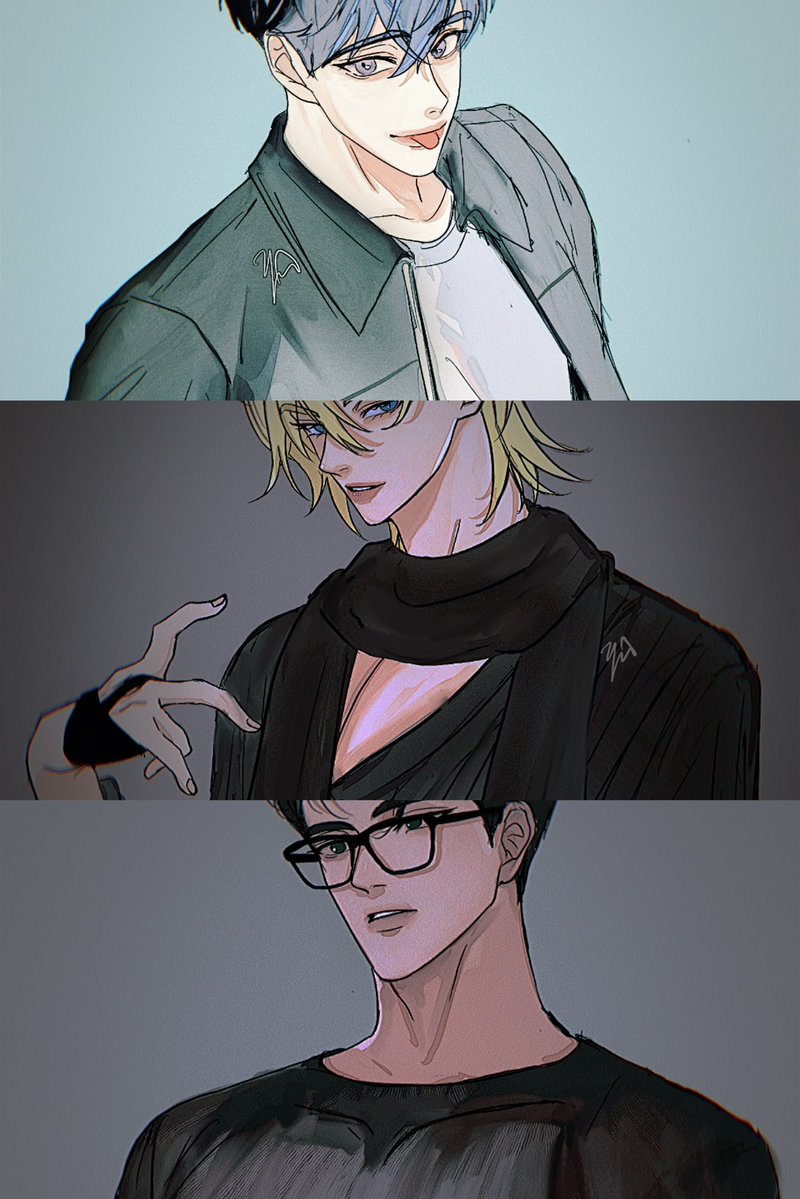 Yin1111_'s tweet image. 💙💜🖤