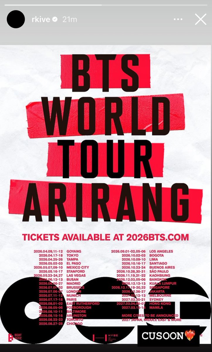 นัมจุนลงตารางทัวร์ในสตอรี่พร้อมแคปชั่น

🐨เจอกันเร็วๆนี้ฮะ❤️‍🔥

สเตจแบบเต้นยับไฟลุกรึป่าว 👀