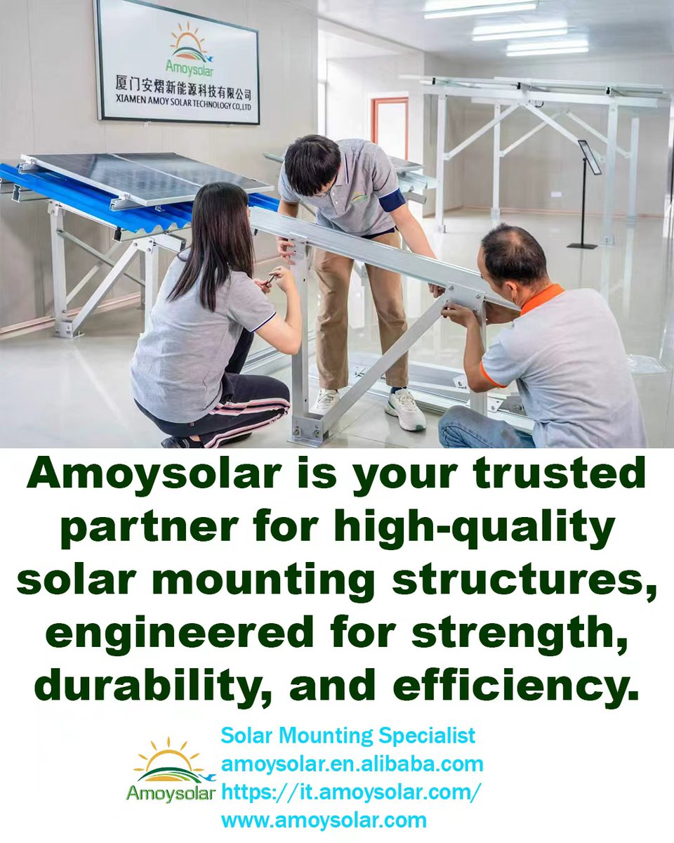 CindySu5292's tweet image. We provide high-quality, precision-engineered solar mounting brackets tailored to fit your project perfectly — whether residential, commercial, or utility-scale.

WhatsApp&amp;amp;Wechat: +8615980912889
Email: cindysu@amoysolar.com

#SolarMountingBrackets #Amoysolar #SolarProjects