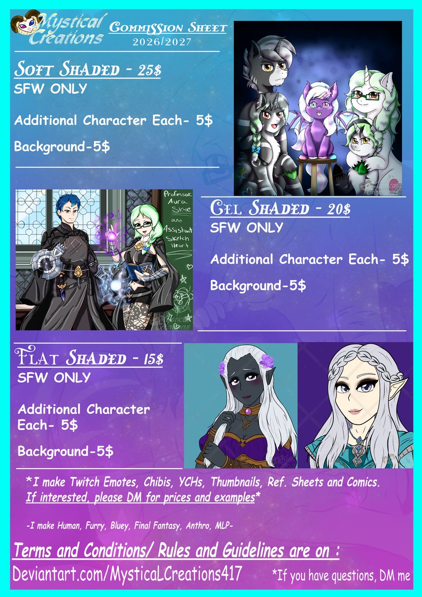 MysticaLOwL417 (DM for Commissions) tweet media