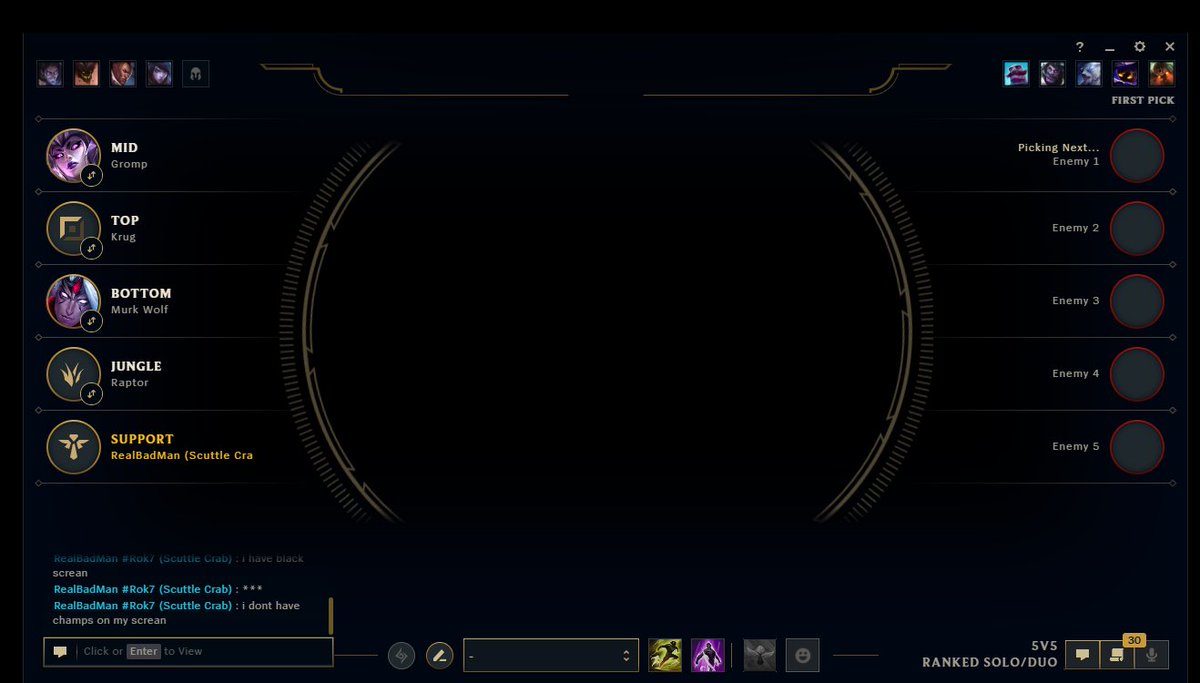_rok7_'s tweet photo. @drewlevin I got this client bug that force me to dodge i cant pick any champ and idk why it happened https://t.co/xx7aZKHIVN