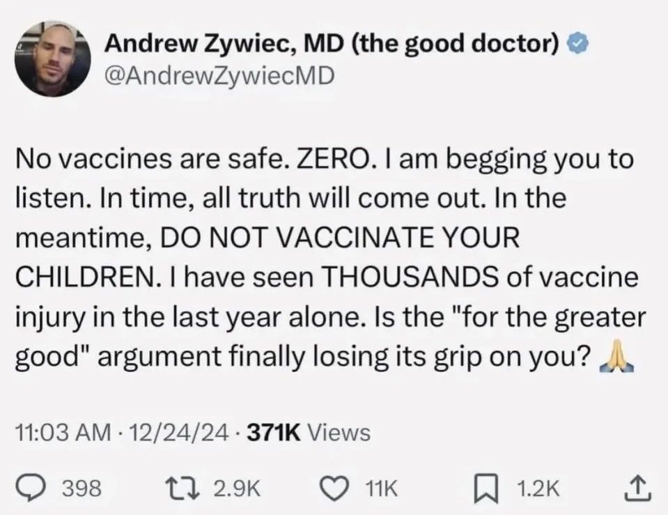 TheTruth3834's tweet photo. @AndrewZywiecMD I still remember this amazing post of yours https://t.co/0HgLlDUEbv