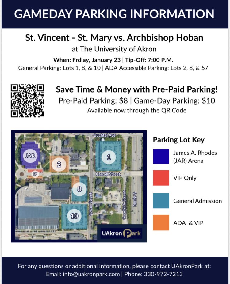 🏀 <a href="/HobanBasketball/">Hoban Boys Basketball</a> v. <a href="/STVMAthletics/">STVM Athletics</a> 
🗓️ January 23, 2026
📍 James A Rhodes Arena
⏰ 7:00 pm (Doors open at 6:00pm)
🎟️ events.hometownticketing.com/boxoffice/hoba…

All ticket sales will be online.