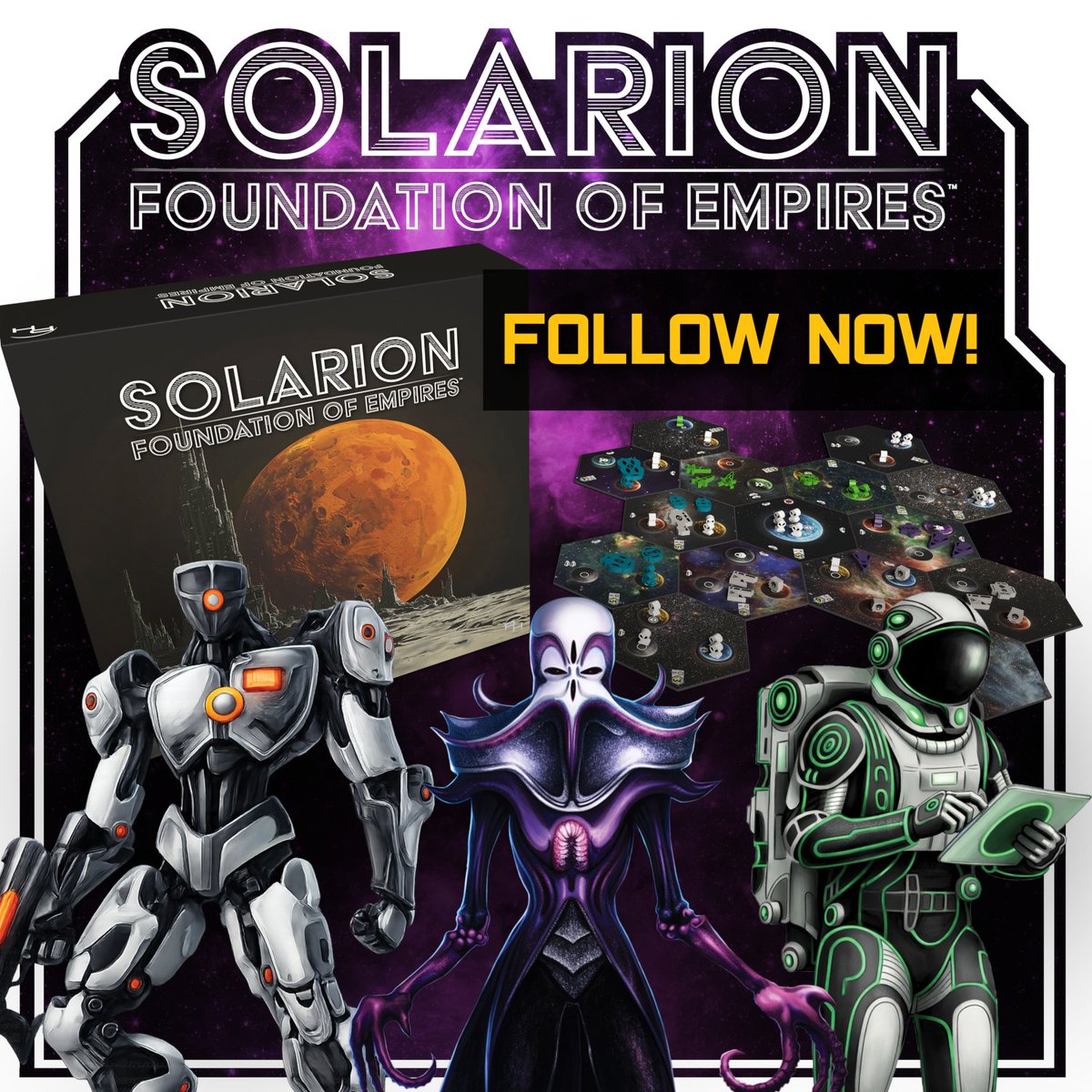 Solarion, a 4x deck builder, coming soon to Kickstarter. Follow now. kickstarter.com/projects/phant… #kickstarter #crowdfunding #deckbuilder #tabletopgames