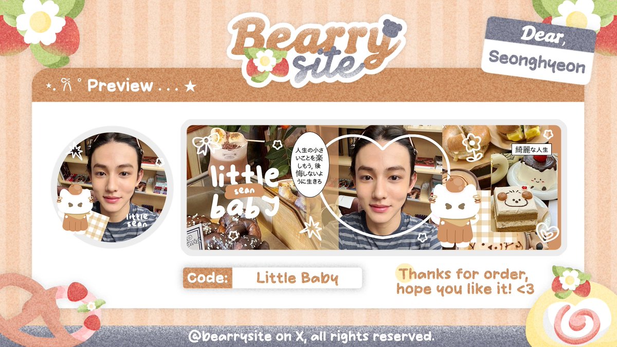 bearrysite's tweet image. ౨ৎ ⋆｡˚ help repost? thank youu ♥︎

₊⊹ haLoo . . 🥨🧩 jeya ada layout rs ready stock wonyoung, carmen, juhoon, seonghyeon ♡︭  𓂋 pricenya 11.000 free retext 🍓 bisa jemput via dm/tele yaaa! 𓂃 ₊⊹

#zonauang