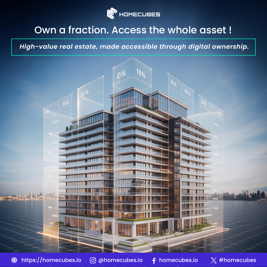 HomeCubes's tweet photo. Own a piece of premium real estate  without owning it all. 

#rwa #fractionalrealestate #realestatetokenization #luxuryproperties #web3 #blockchain #dubai #homecubes https://t.co/A9vEBnbIwB