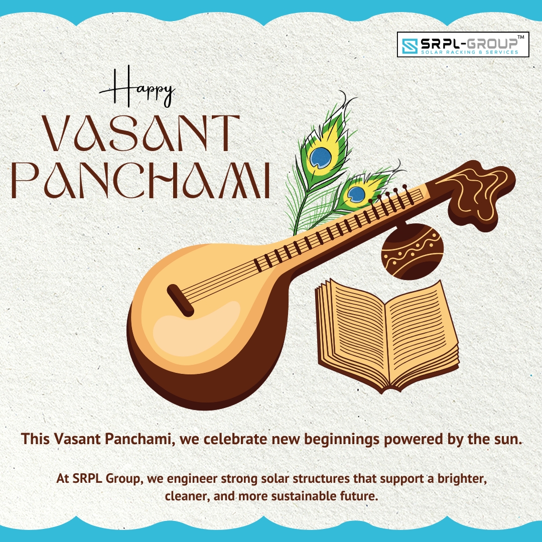 srpl_group's tweet photo. This Vasant Panchami, we celebrate new beginnings powered by the sun.
At SRPL Group, we engineer strong solar structures that support a brighter, cleaner, and more sustainable future.

#VasantPanchami #SolarEnergy #SustainableFuture #SRPLGroup #SolarStructures https://t.co/PwMqs3cUYL