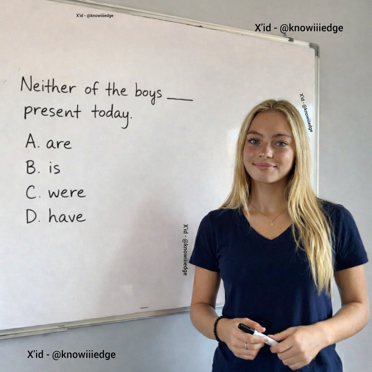 know English, I know English.”

Okay, what’s the answer then? 😄