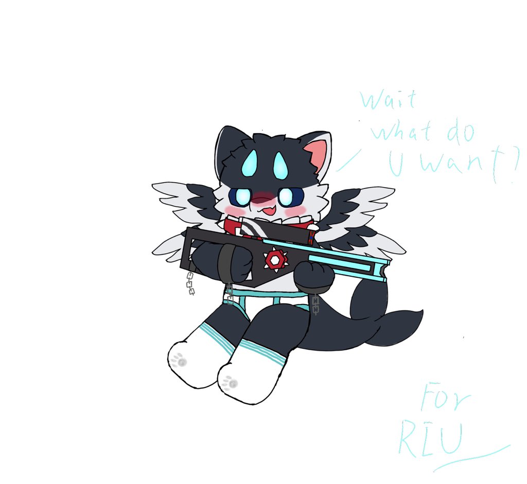 XuanNeptune's tweet photo. Shadow talker Railgun system (from game Unturned) RIU custom version, with custom furry spacesuit for @RIU_Archive (and something strange?) https://t.co/kPS2Dro1gX