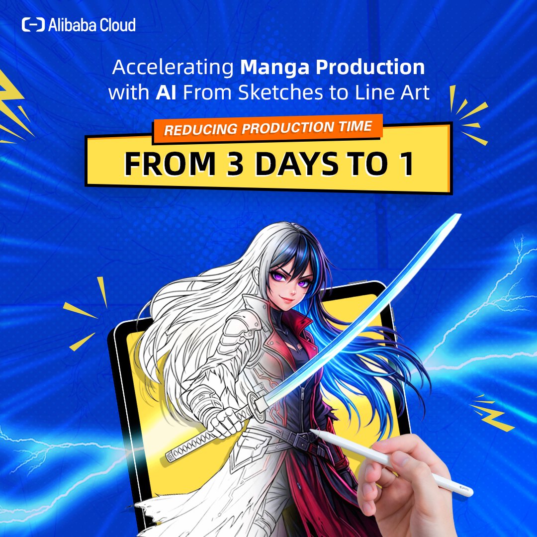 alibaba_cloud's tweet image. How do you make Japanese manga more accessible worldwide—without overburdening creators or inflating costs?

and factory, inc now works with Alibaba Cloud to build a scalable, AI-assisted workflow using Qwen.

What changed?
✅ Production time in specific stages reduced from 3…