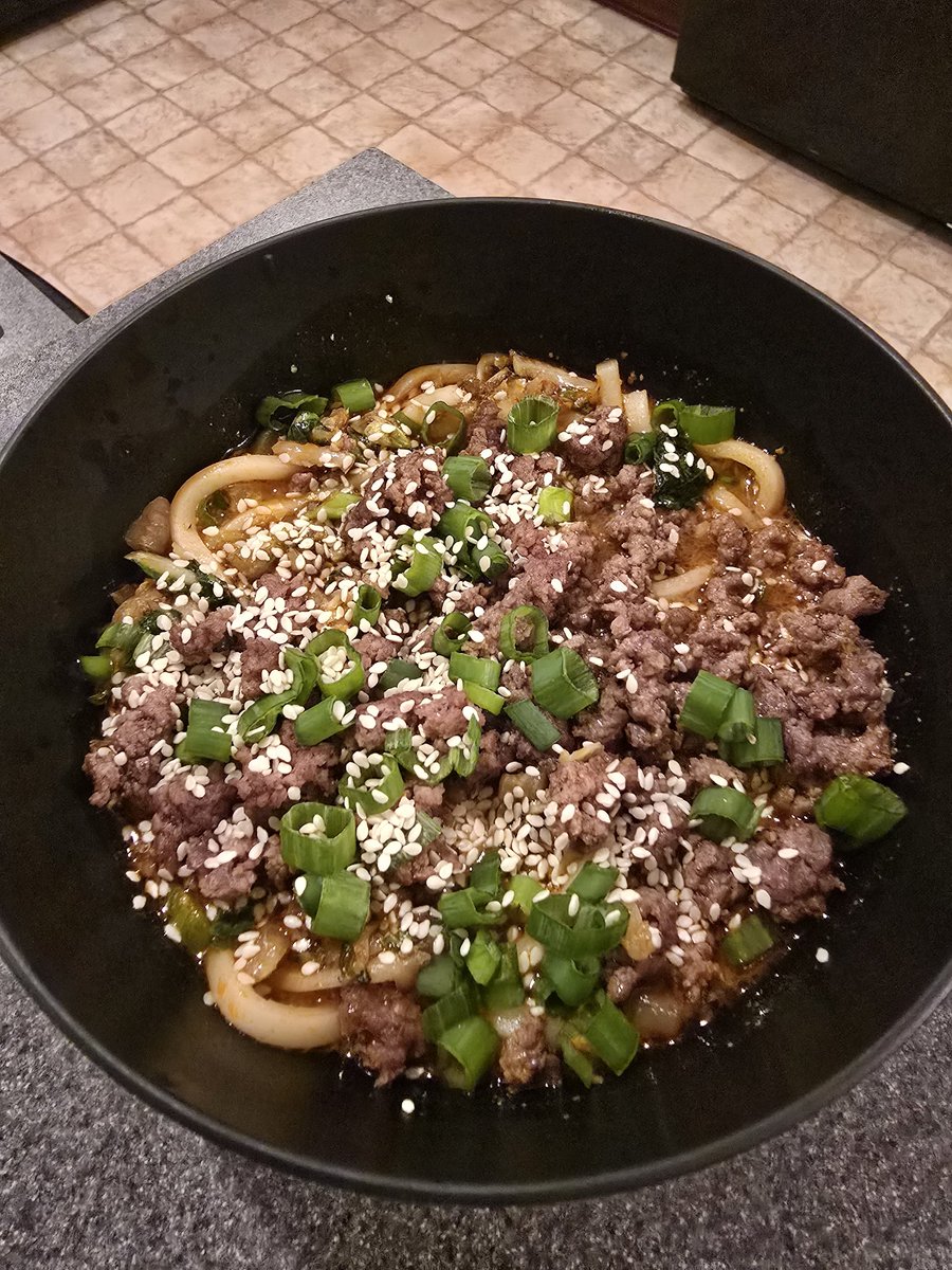 Mello_Ichimaru's tweet image. Today's Hello Fresh dish is Spicy Szechuan Peanut Beef Udon Soup with Bok Choy, Napa Cabbage &amp;amp; Sesame Seeds #hellofresh #hellofreshpics