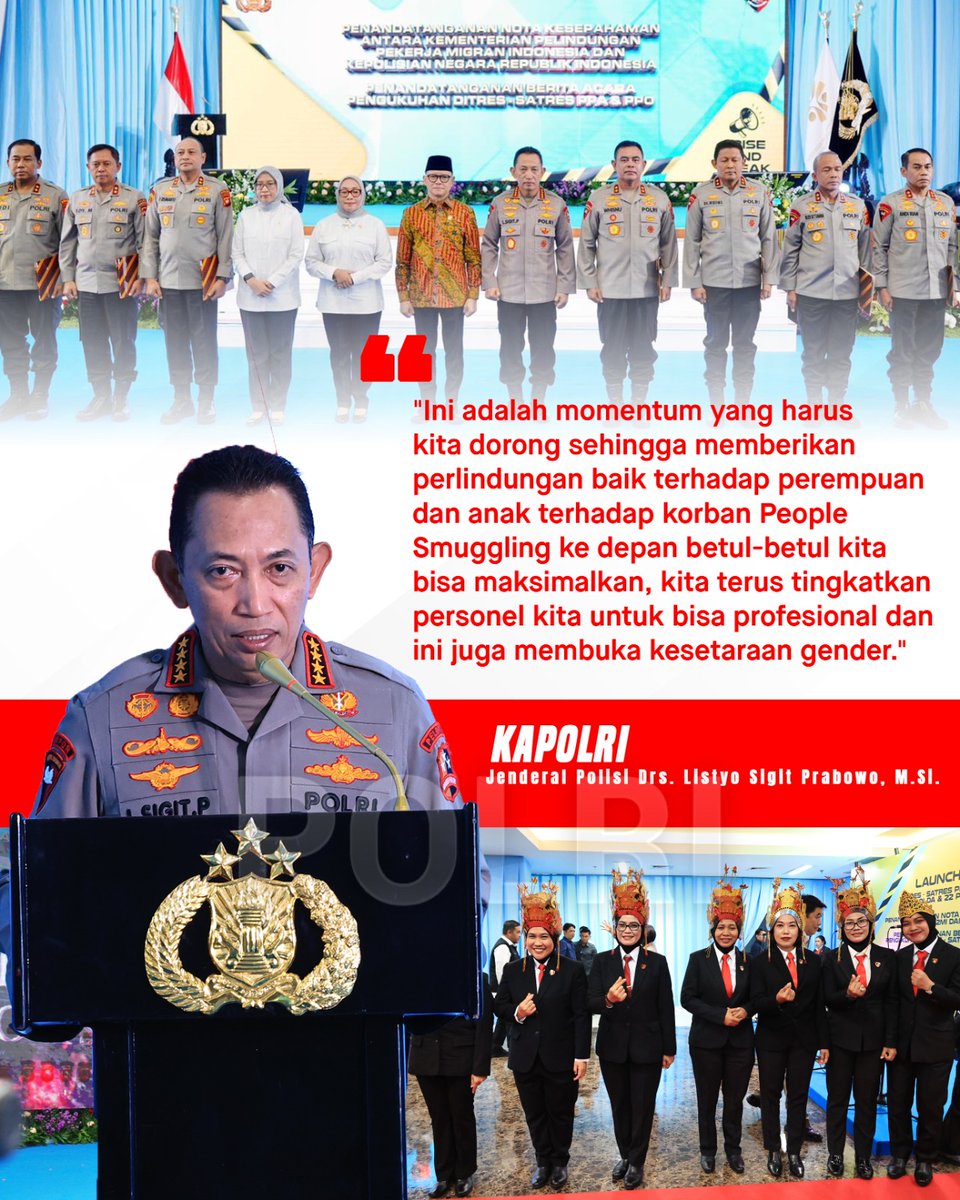 Kapolri menegaskan komitmen Polri dalam perlindungan bagi korban People Smuggling sekaligus membuka ruang kesetaraan gender. 

Polri Terus Berkomitmen Prioritas Berikan Perlindungan kepada seluruh Masyarakat dan #KonsistenTegakkanHukum