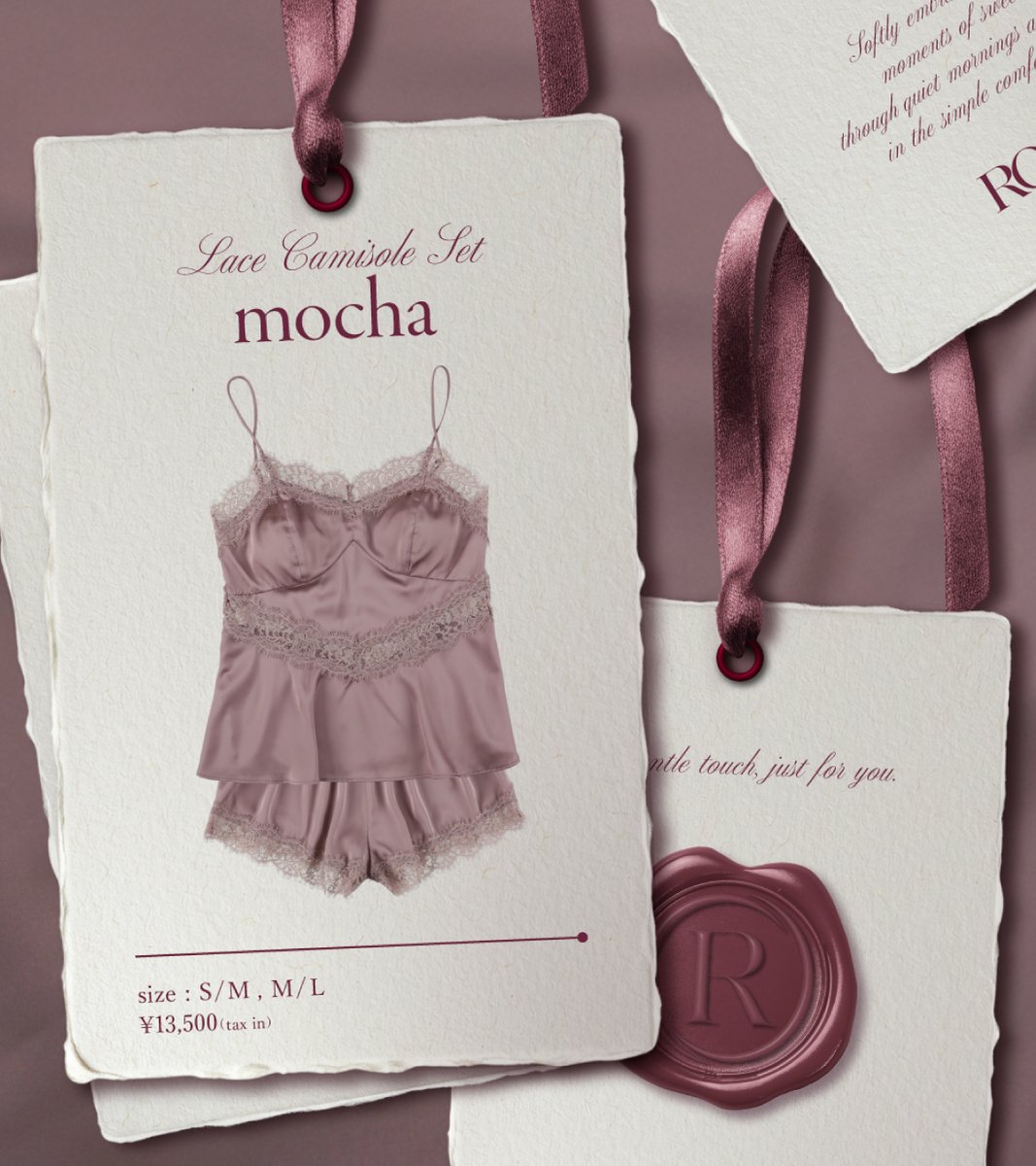 本日より販売スタート✨／ 人気のLace Camisole Set から リミテッド